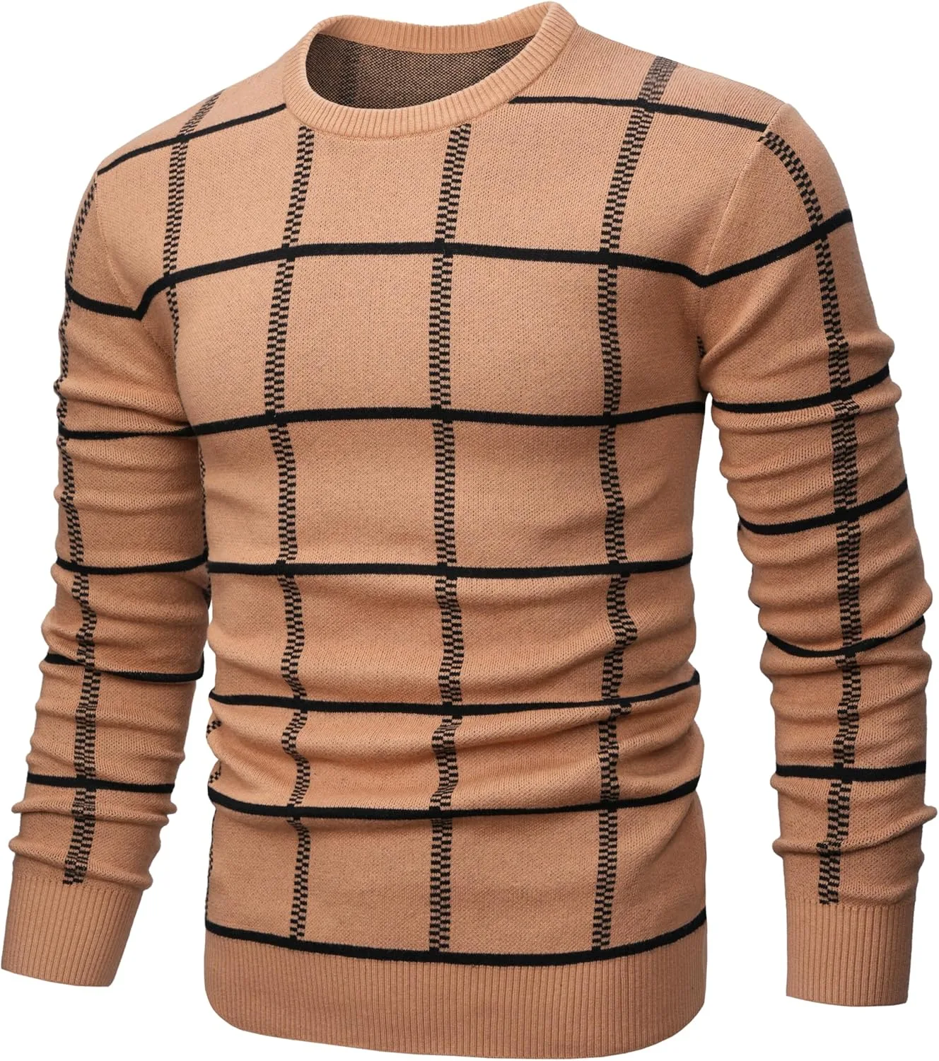 

Мужской базовый свитер с круглым вырезом из мягкого хлопка MAGNIVIT