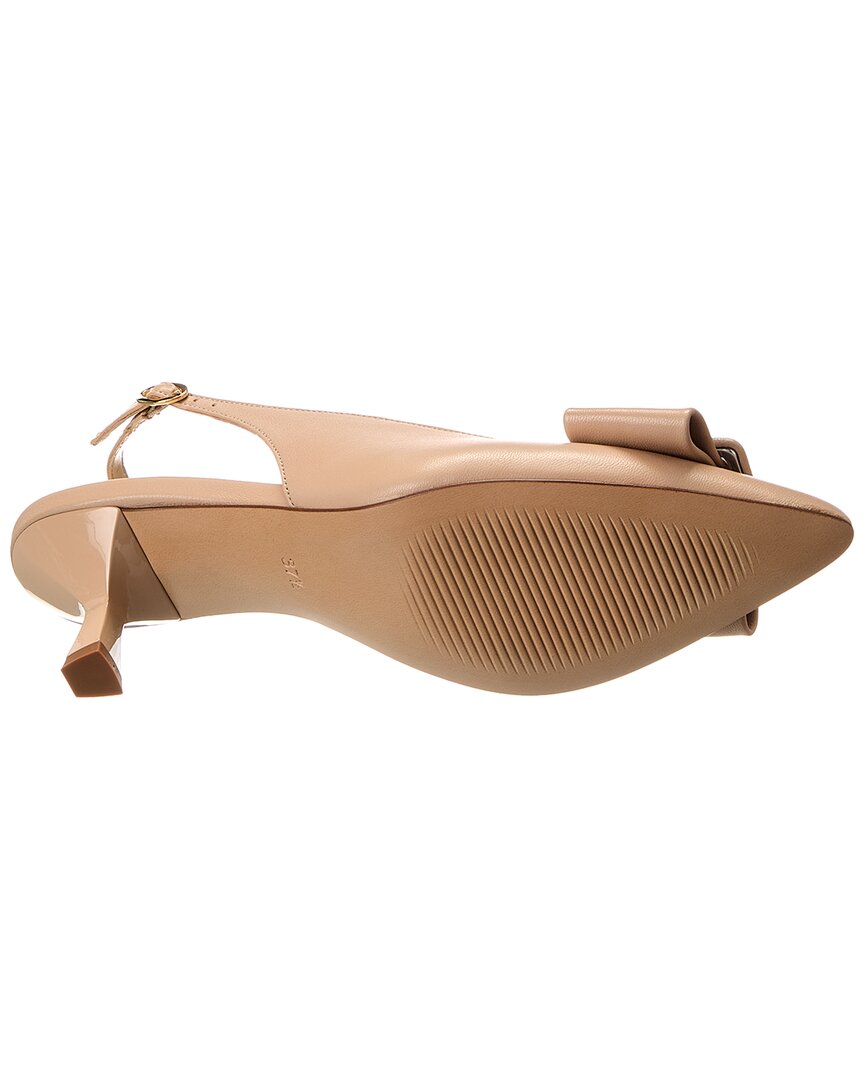 M by Bruno Magli Mona Leather Slingback Sandal, коричневый — фото 4