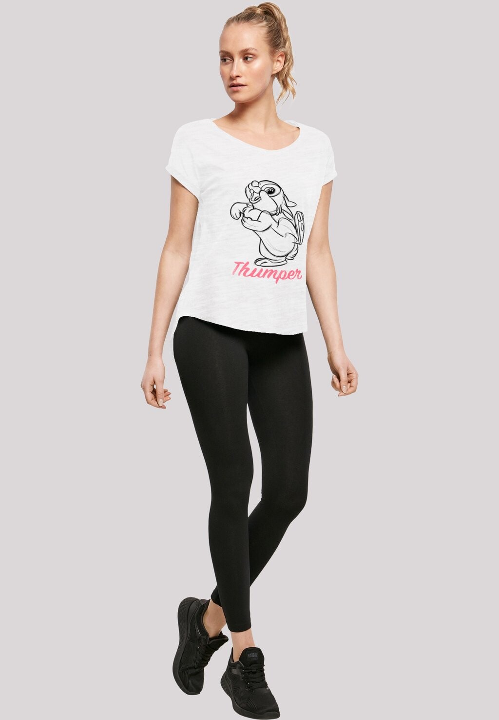 

Футболка с принтом DISNEY BAMBI KLOPFER LINE ZEICHNUNG F4NT4STIC, белый
