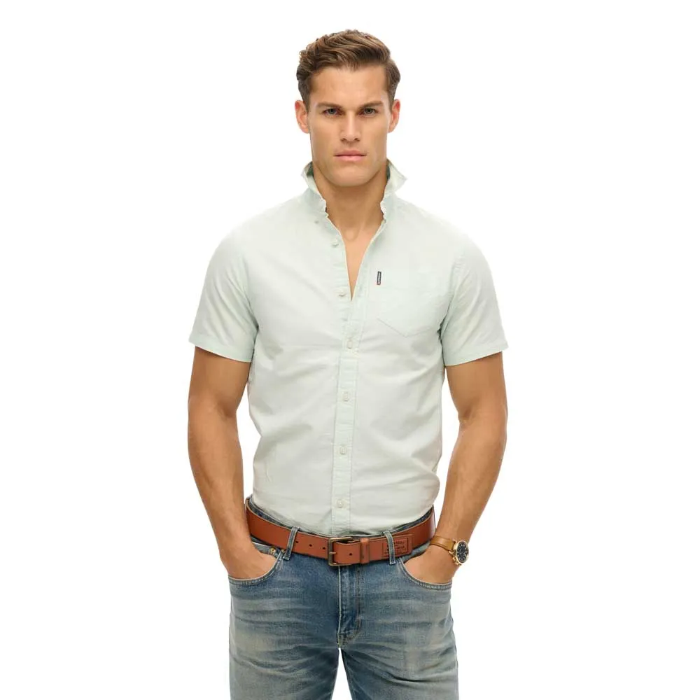 

Рубашка с коротким рукавом Superdry Oxford, зеленый