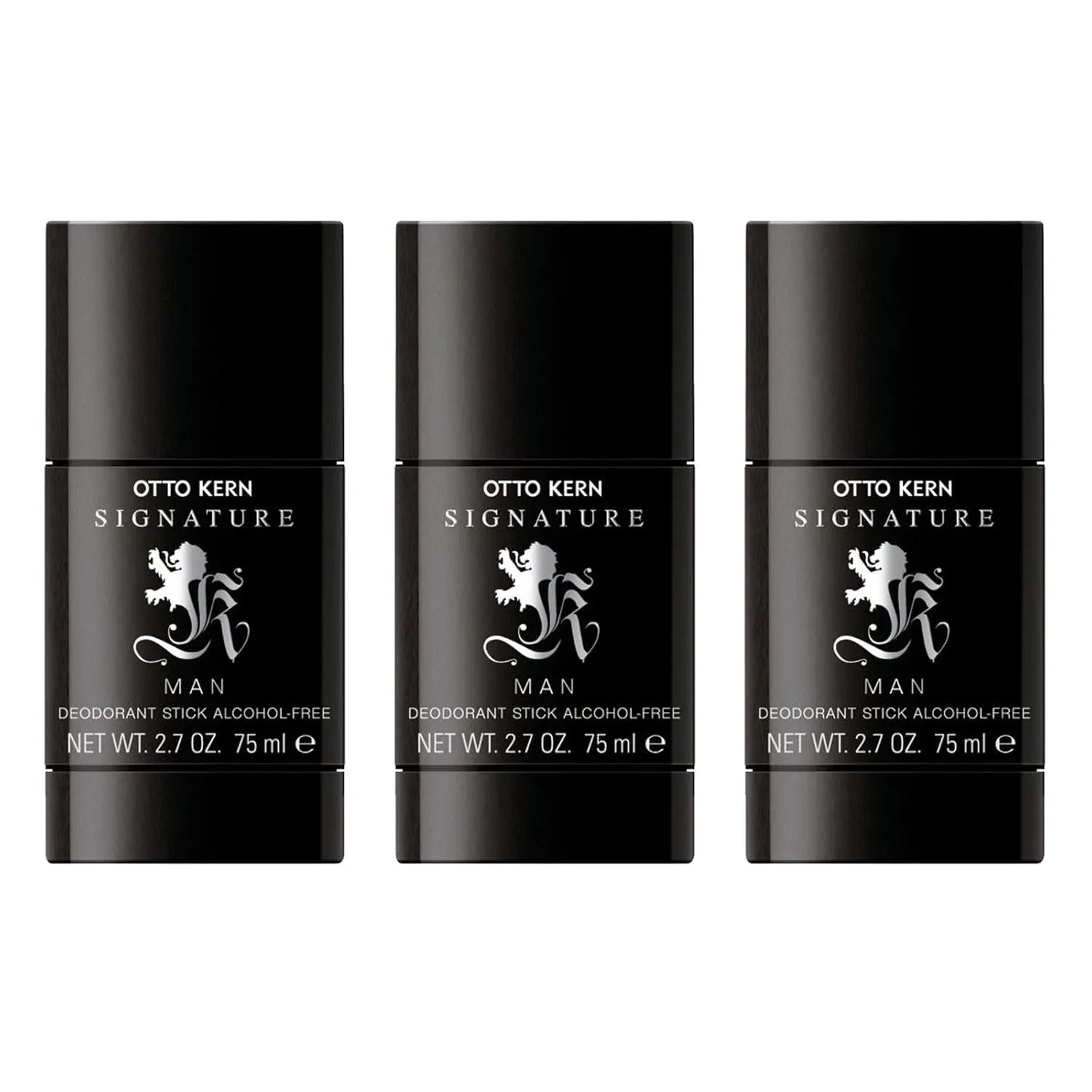 Дезодорант-стик Otto Kern Signature, 3 x 75 мл Ultimate Black