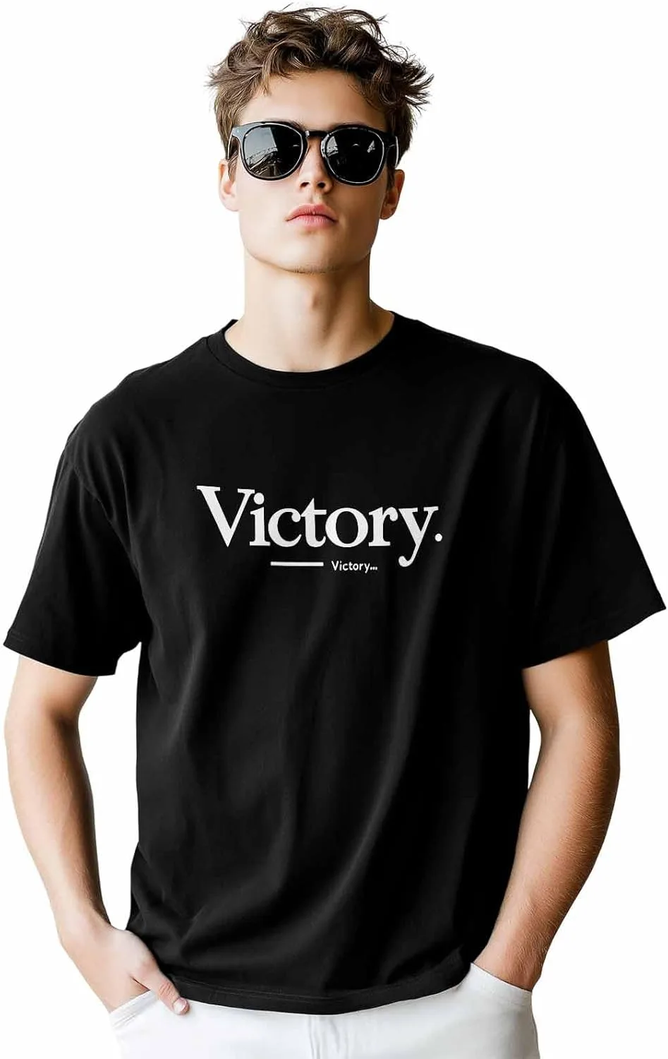 

Футболка мужская Victory Graphic Tees, хлопок, короткий рукав CosyBright