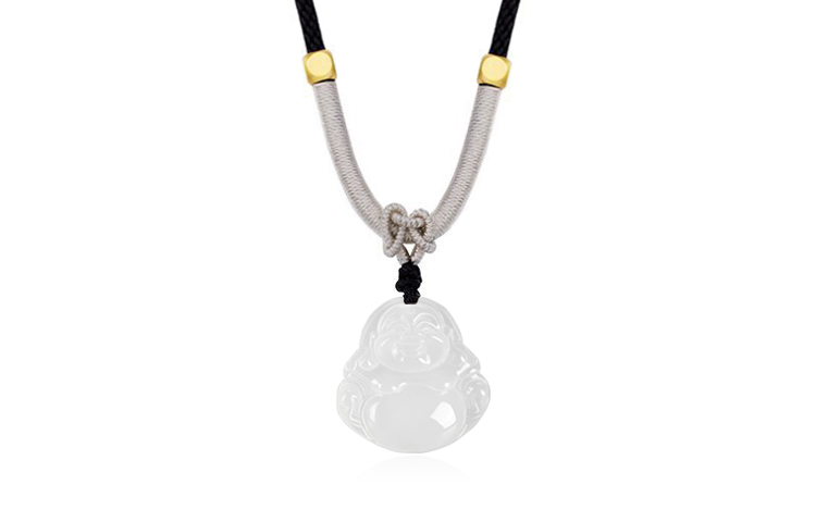 

Унисекс ожерелье из халцедона KING TAI SANG, Maitreya Buddha Necklace