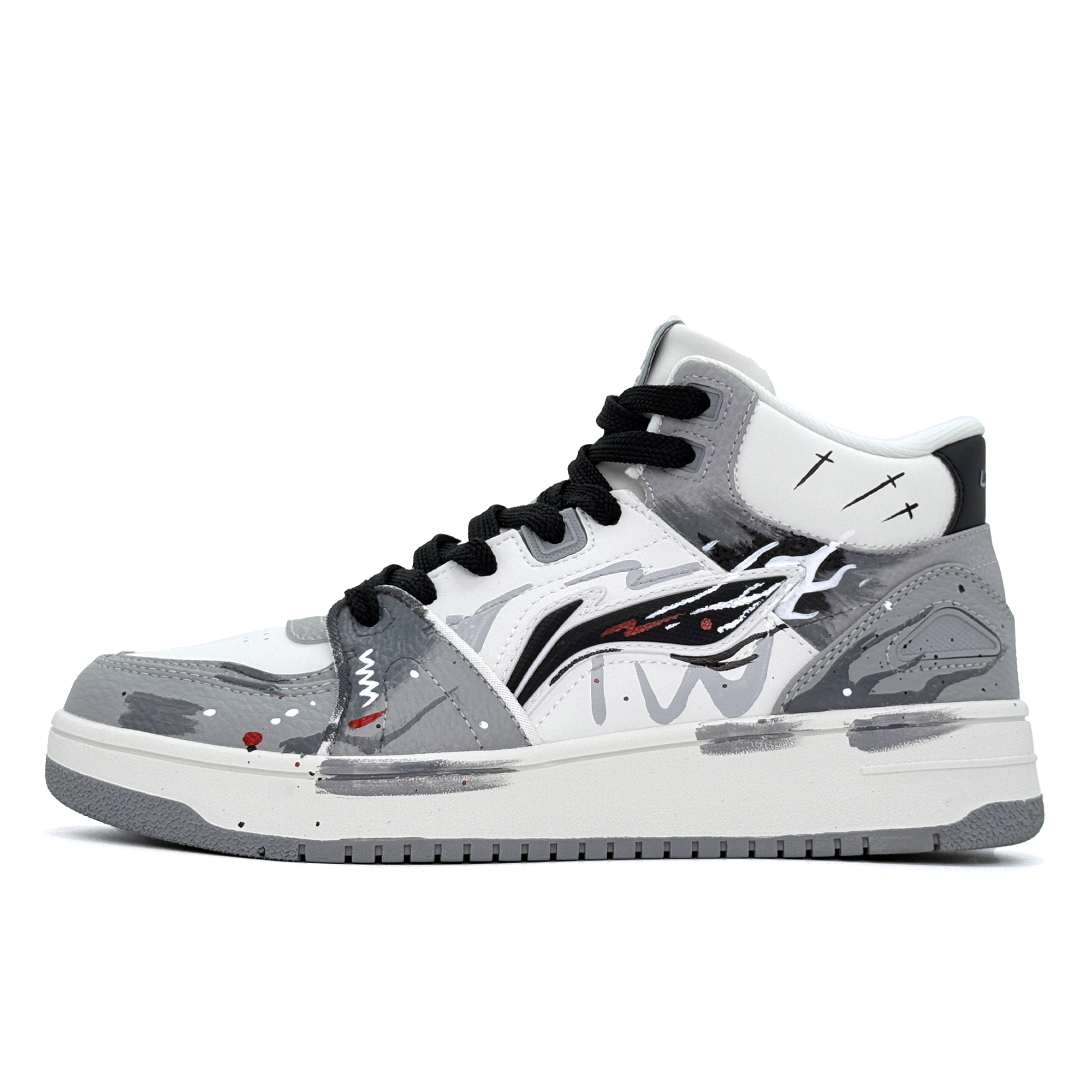 

Кроссовки Tianji Hi Abrasion Resistant Mid top мужские серые LINING, Street