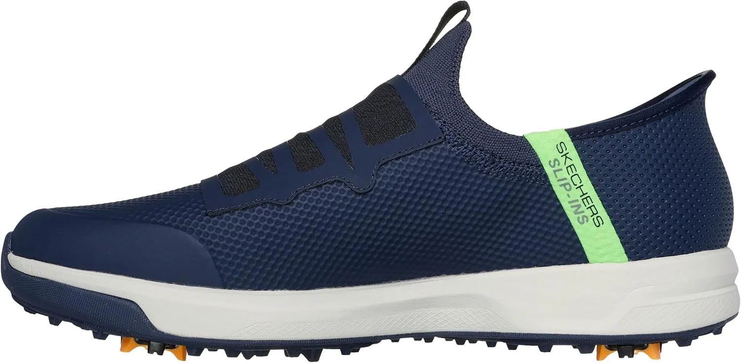 Мужские слипоны Skechers Hands-Free Go Golf Elite Vortex, Navy Blue Synthetic Textile — фото 4