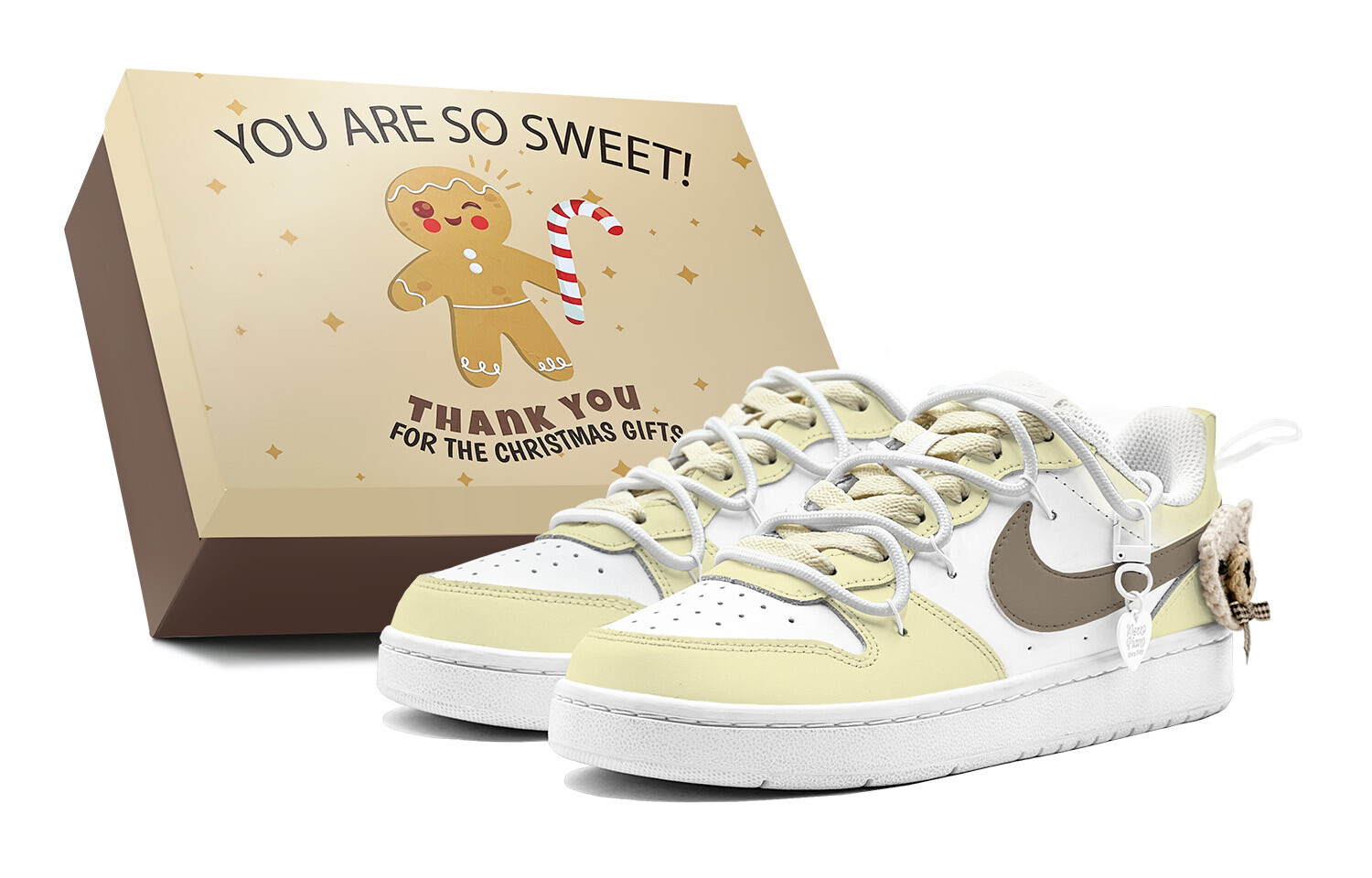 

Кроссовки Nike Court Borough Skateboarding Shoes Women's Low-top Champagne Color, цвет Champagne