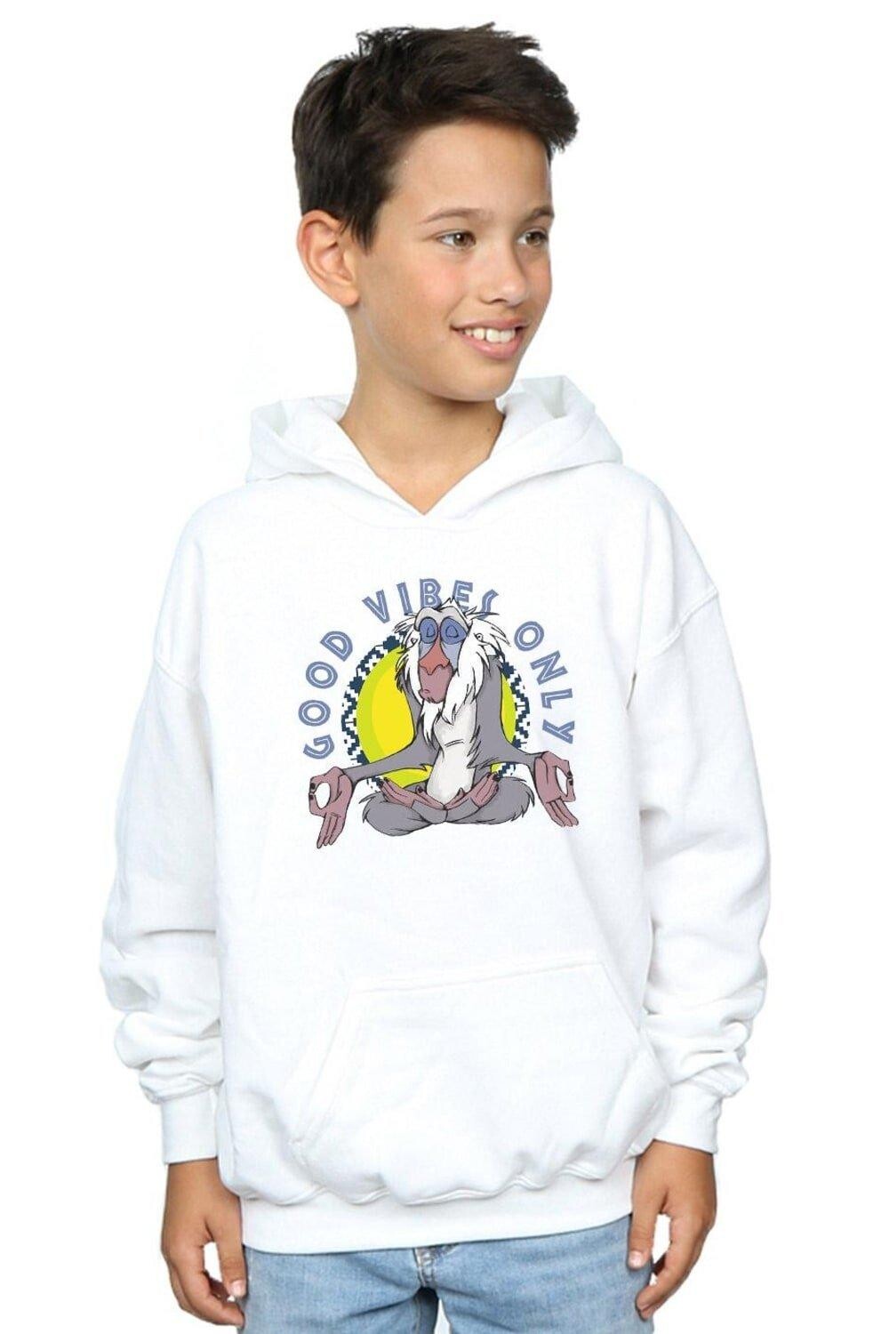

Толстовка Good Vibes Only The Lion King Rafiki Disney, белый