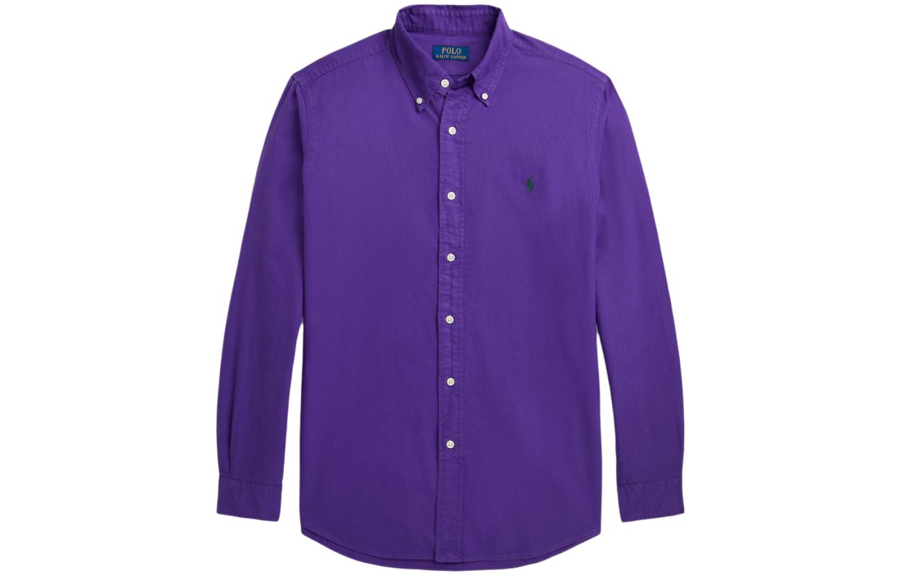 Футболка поло Ralph Lauren мужская фиолетовая SS24 — фото 2