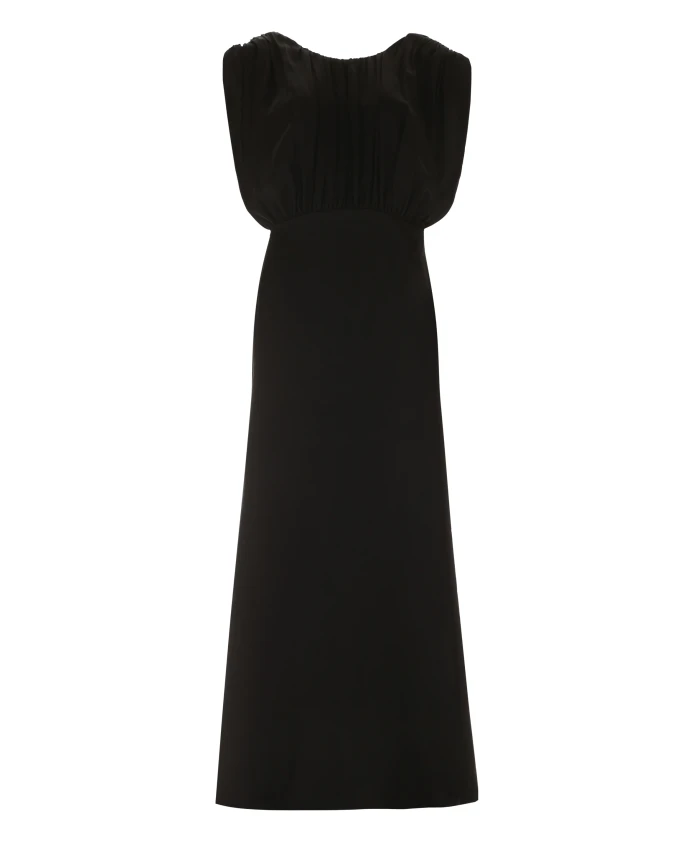 

Платье без рукавов с V образным вырезом сзади Jil Sander, черный