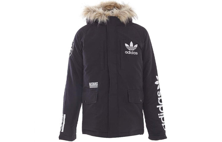 

Мужской пуховик Adidas Originals, цвет Black, Черный, Мужской пуховик Adidas Originals, цвет Black