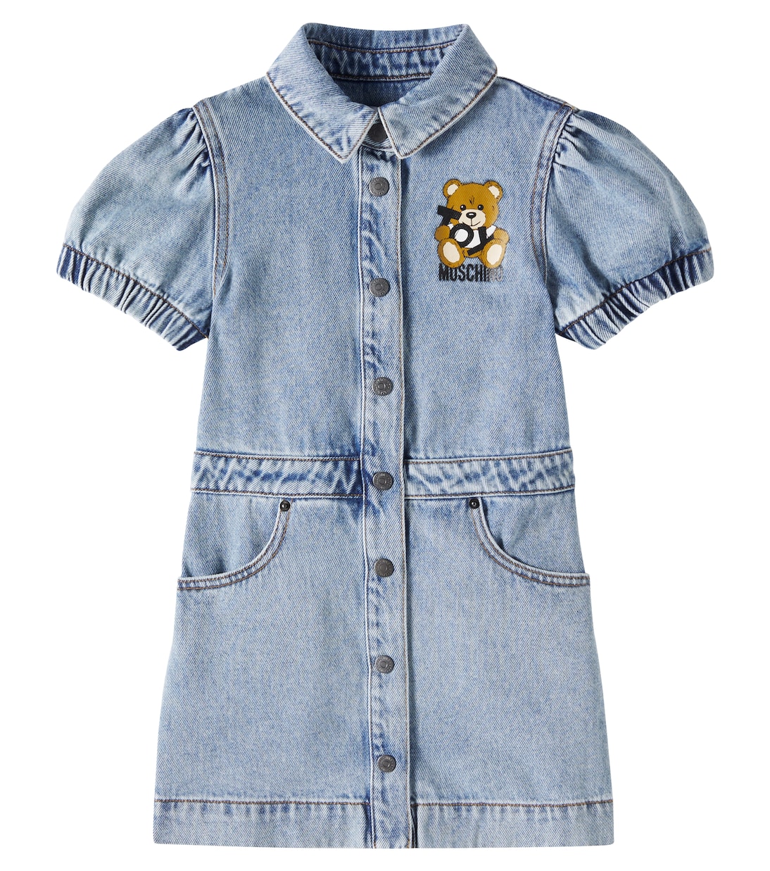 

Джинсовое платье Teddy Bear Moschino Kids, Iced Blue