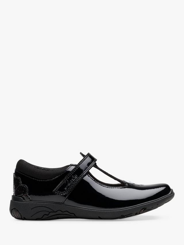 

Детские школьные туфли Relda Gem Clarks, Black Patent