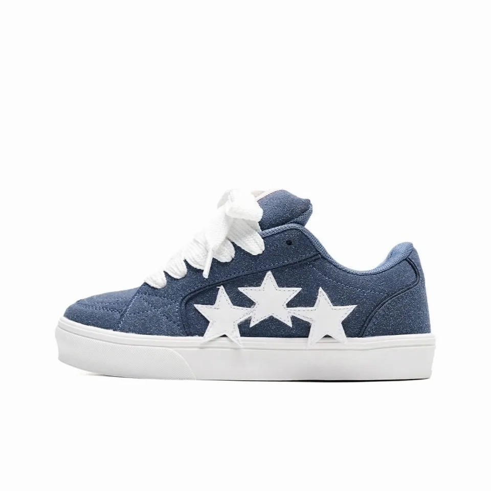 

Teddy Bear Collection Звездчатые пуховики Легкие и дышащие низкие скейтерские кроссовки Unisex - Джинсовый синий, цвет Denim Blue