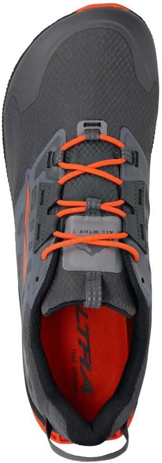 Мужские трейловые кроссовки ALTRA Lone Peak All-WTHR Low 2, оранжевый/серый — фото 4
