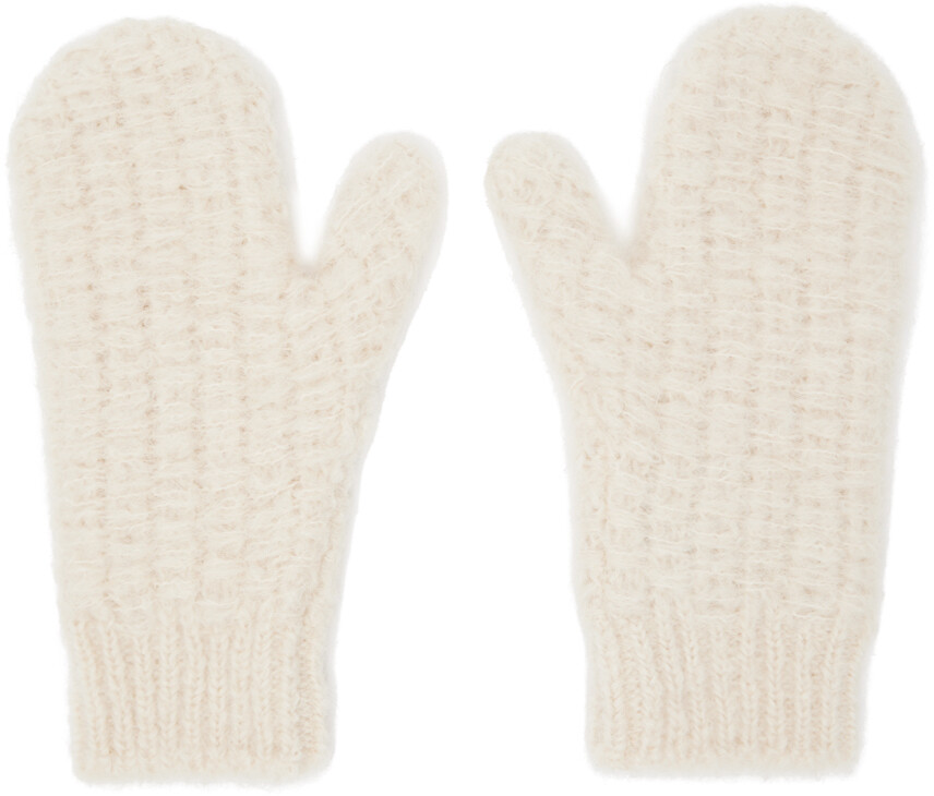 

Варежки из мохера и альпаки Off-White Jil Sander