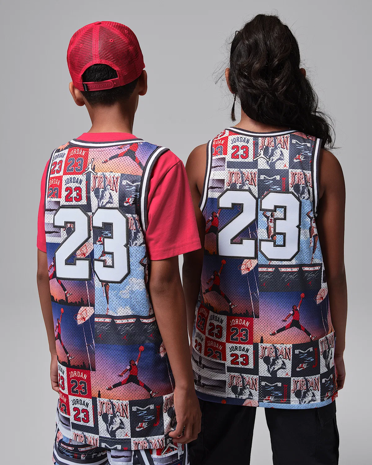 Детская футболка Jordan Printed 23 Jersey, Off Noir — фото 2