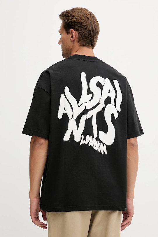 

Хлопковая футболка ORLANDO Allsaints, черный