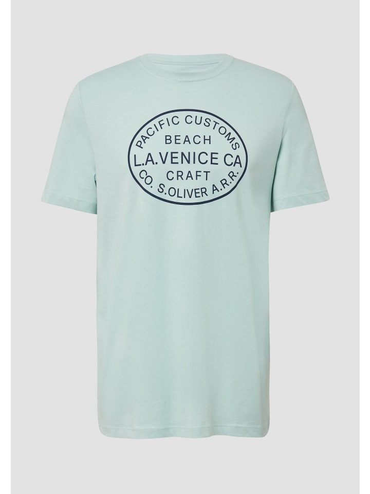 

Футболка цвета 60D1_светло-бирюзовый s.Oliver, Зеленый, Футболка цвета 60D1_светло-бирюзовый s.Oliver