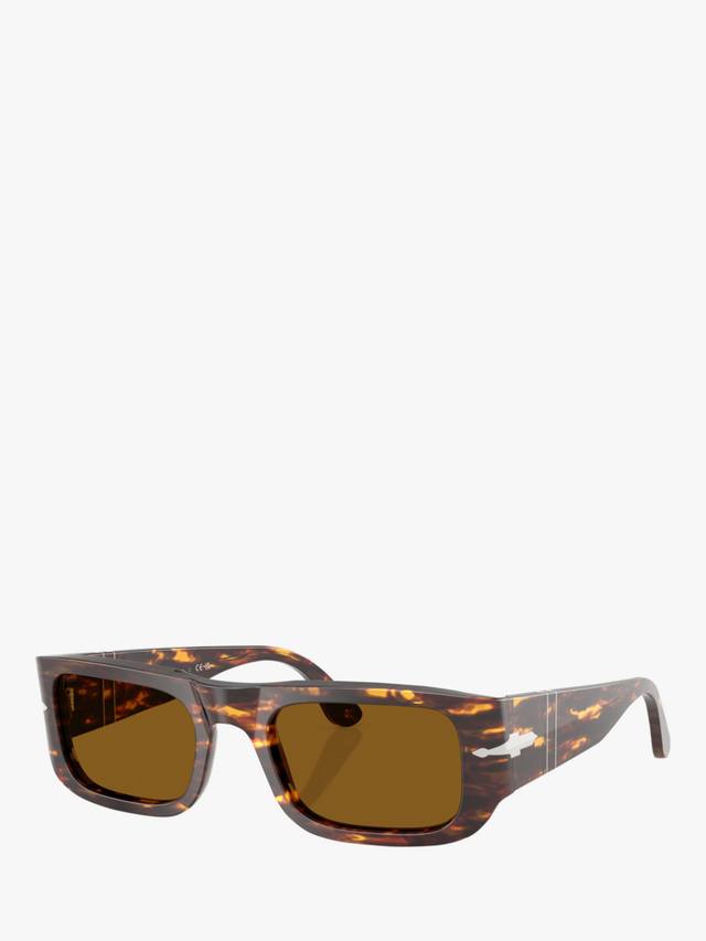 

PO3362S прямоугольные солнцезащитные очки Persol, Havana/Brown