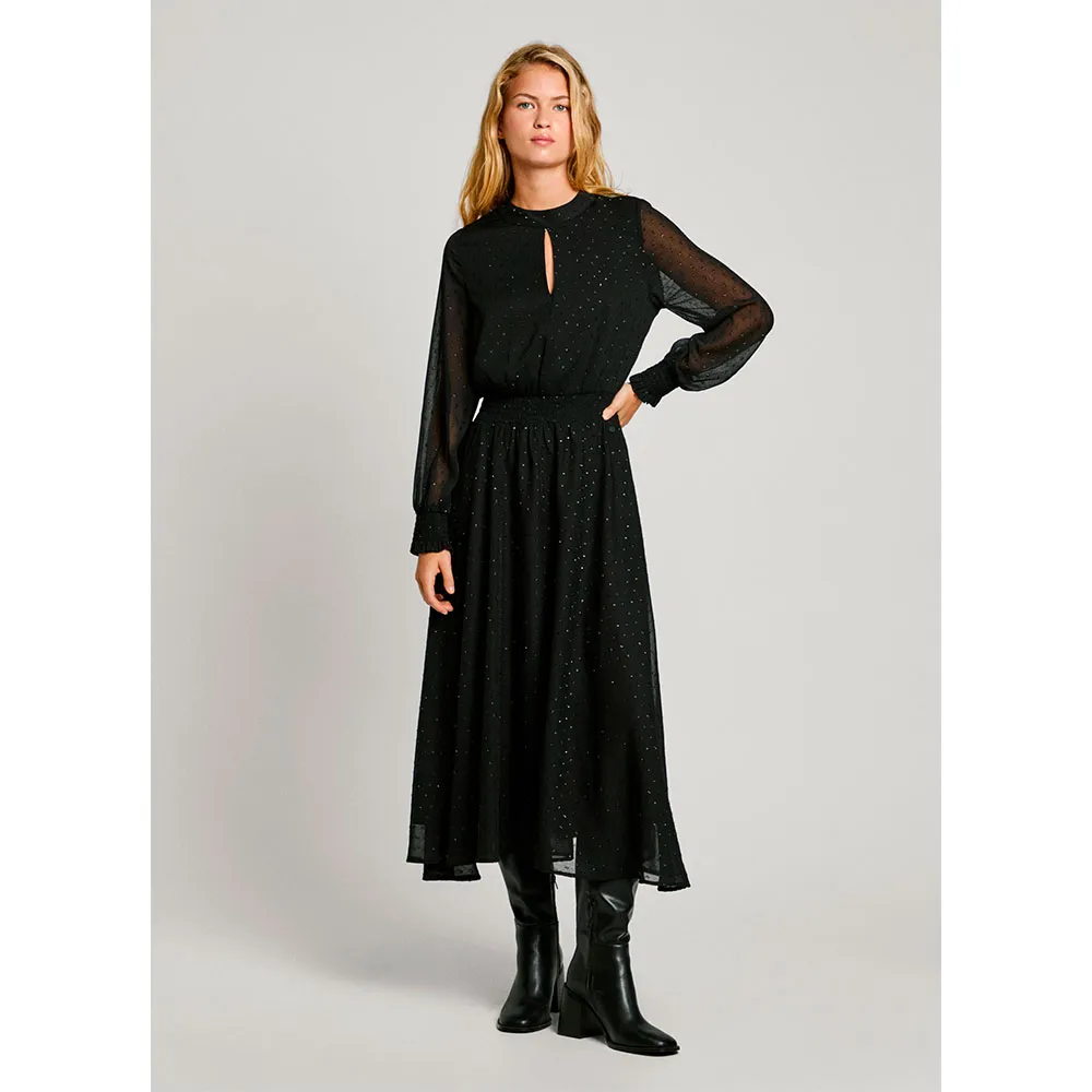 

Платье Pepe Jeans Anushka long sleeve long, черный