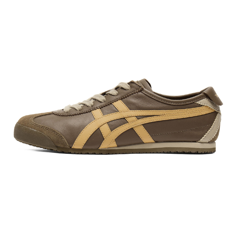 Onitsuka Tiger Мексика 66 Дышащие низкие кеды унисекс коричневые - коричневый+сумка для хранения, цвет Brown+Storage Bag — фото 2
