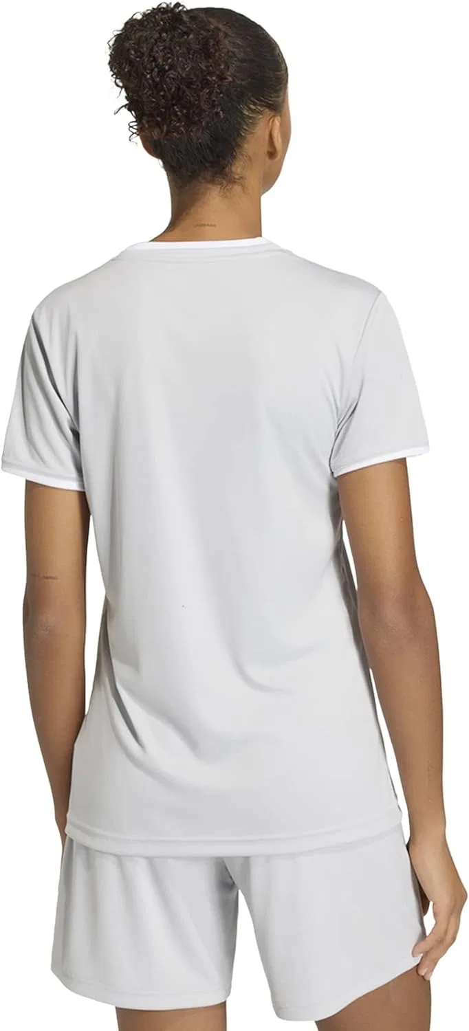 Футболка футбольная adidas, цвет Team Light Grey/White — фото 3