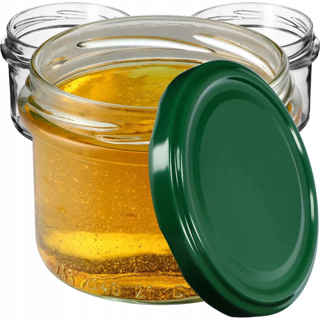 

KADAX Банки для консервации с крышками "Тарту", банки для консервирования, 235мл, 20 штук, зеленые крышки