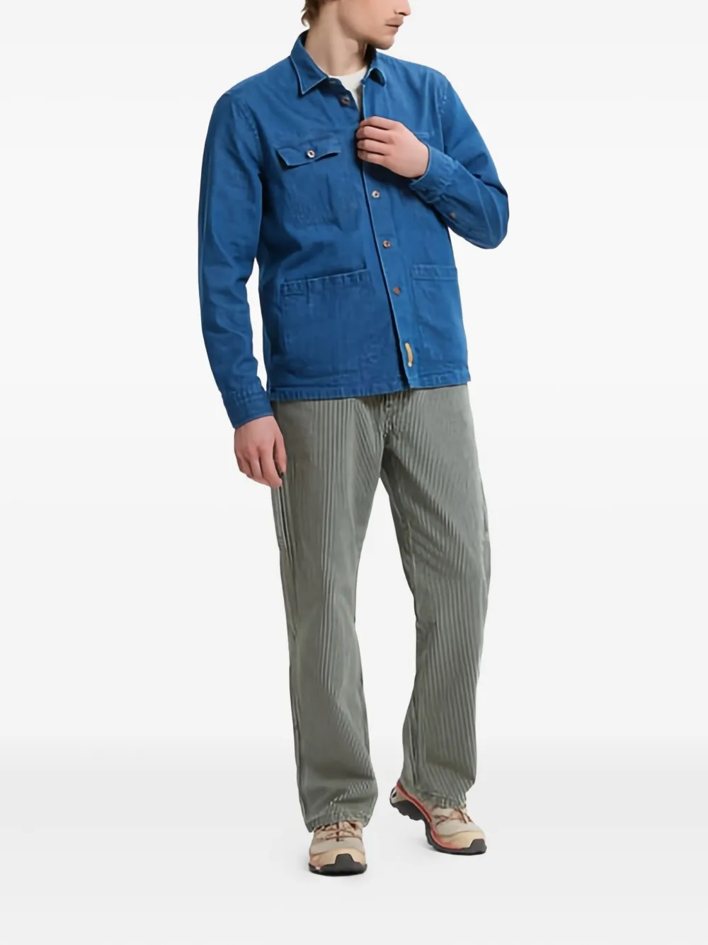 

Джинсовая рубашка-куртка Alfred B.D. Baggies, синий