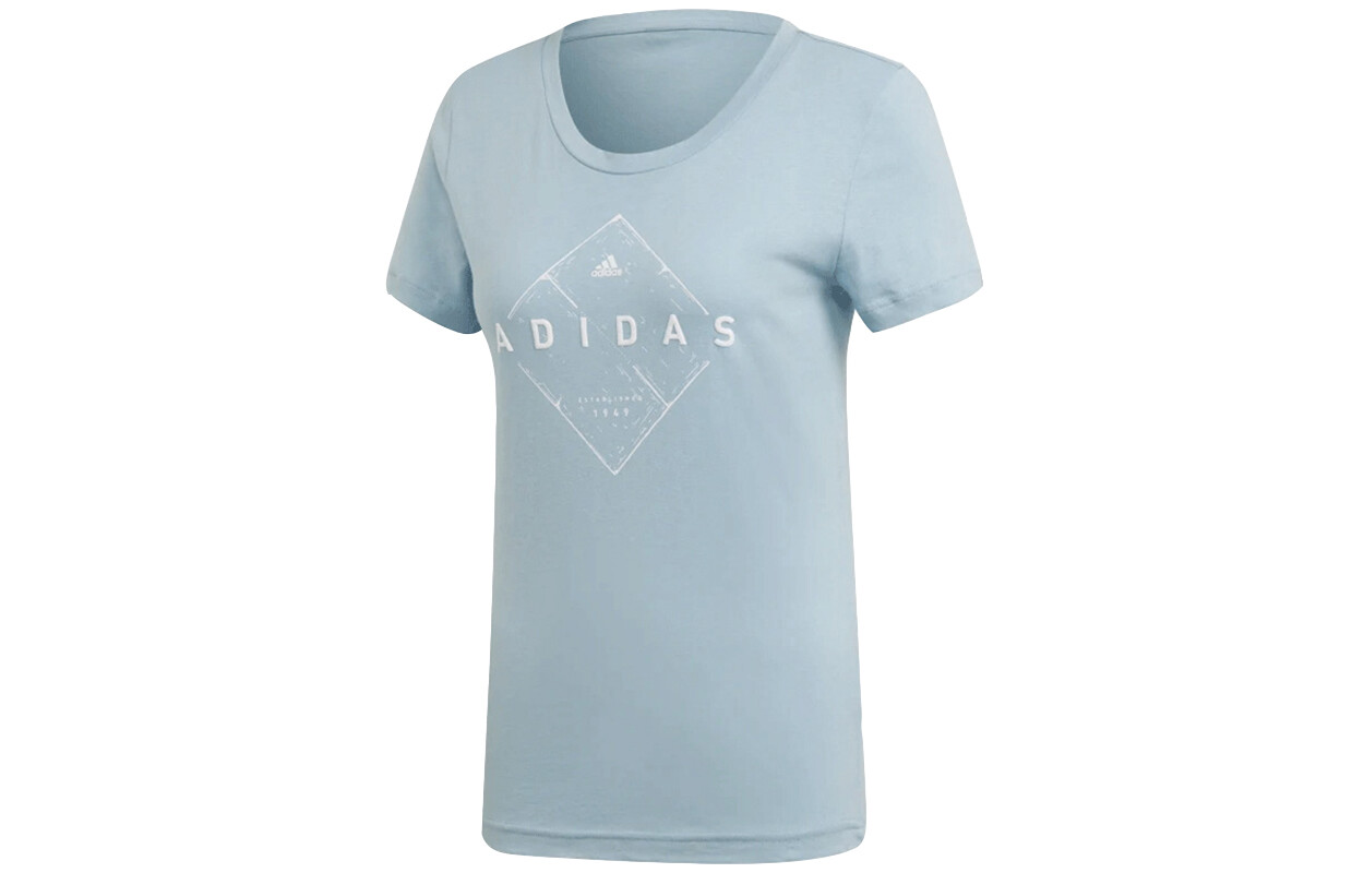 

Футболка женская синяя Adidas