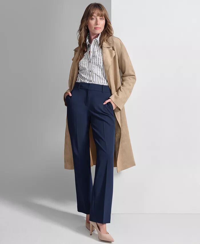 

Пальто из искусственной замши, рубашка с объемным принтом и брюки Sutton Tommy Hilfiger, коричневый