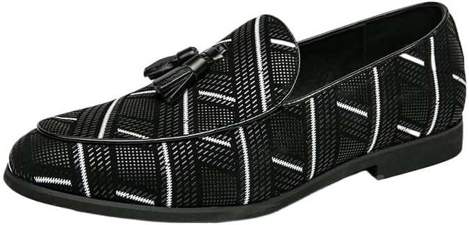 

Мужские классические лоферы, мокасины без шнурков, нескользящие и износостойкие, для повседневной носки, вечеринок, вождения, деловых встреч Zestrelax, черный