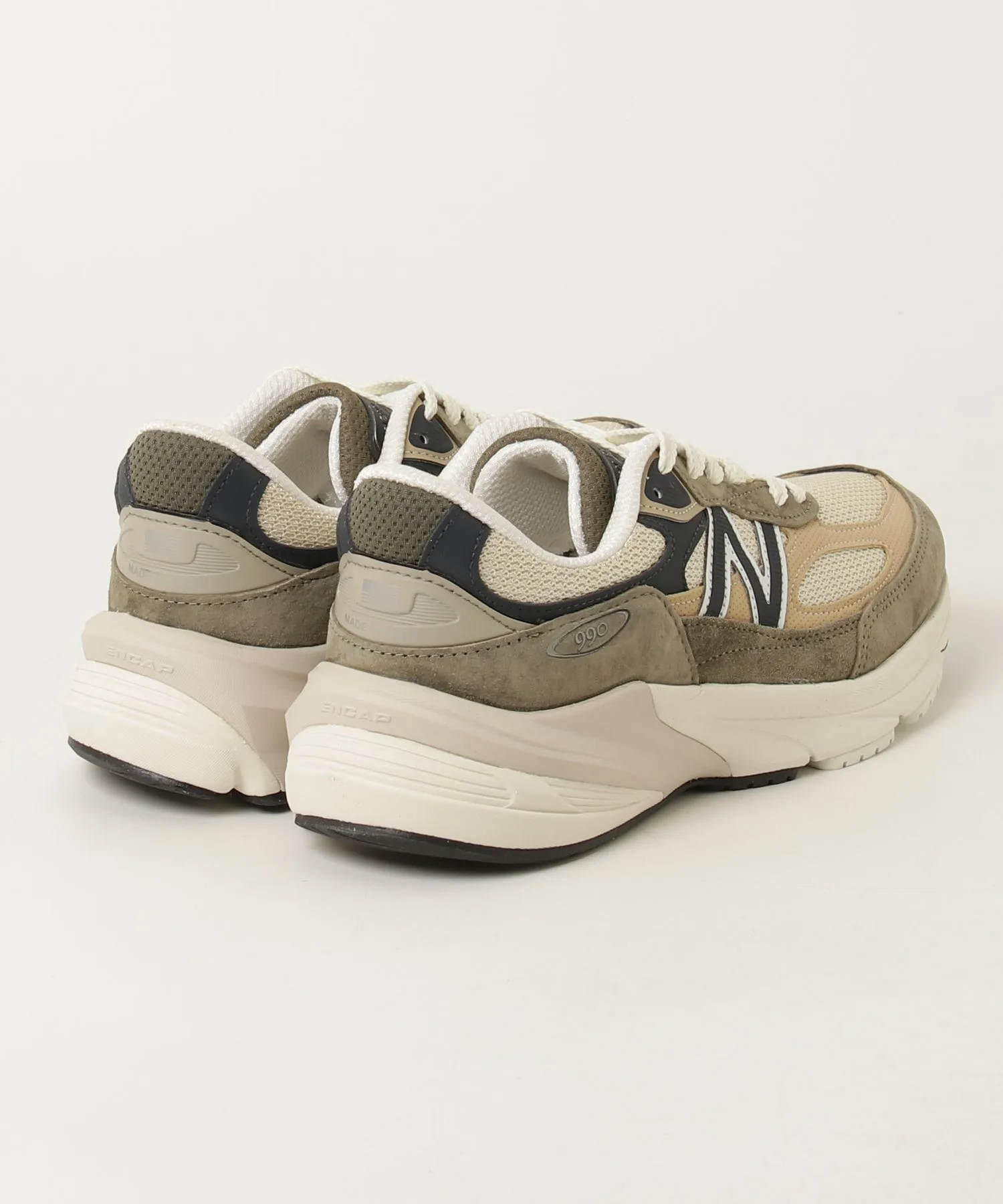 Мужские кроссовки New Balance U990 WO6 коричневые — фото 2