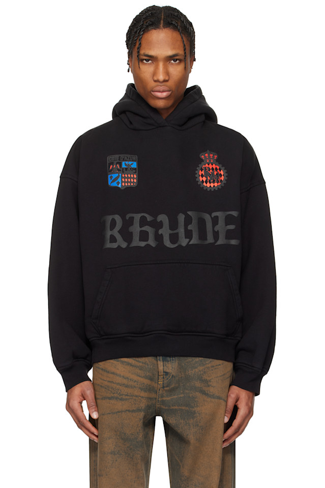 

Rhude côte d'azur' crest оверсайз худи Rhude, черный