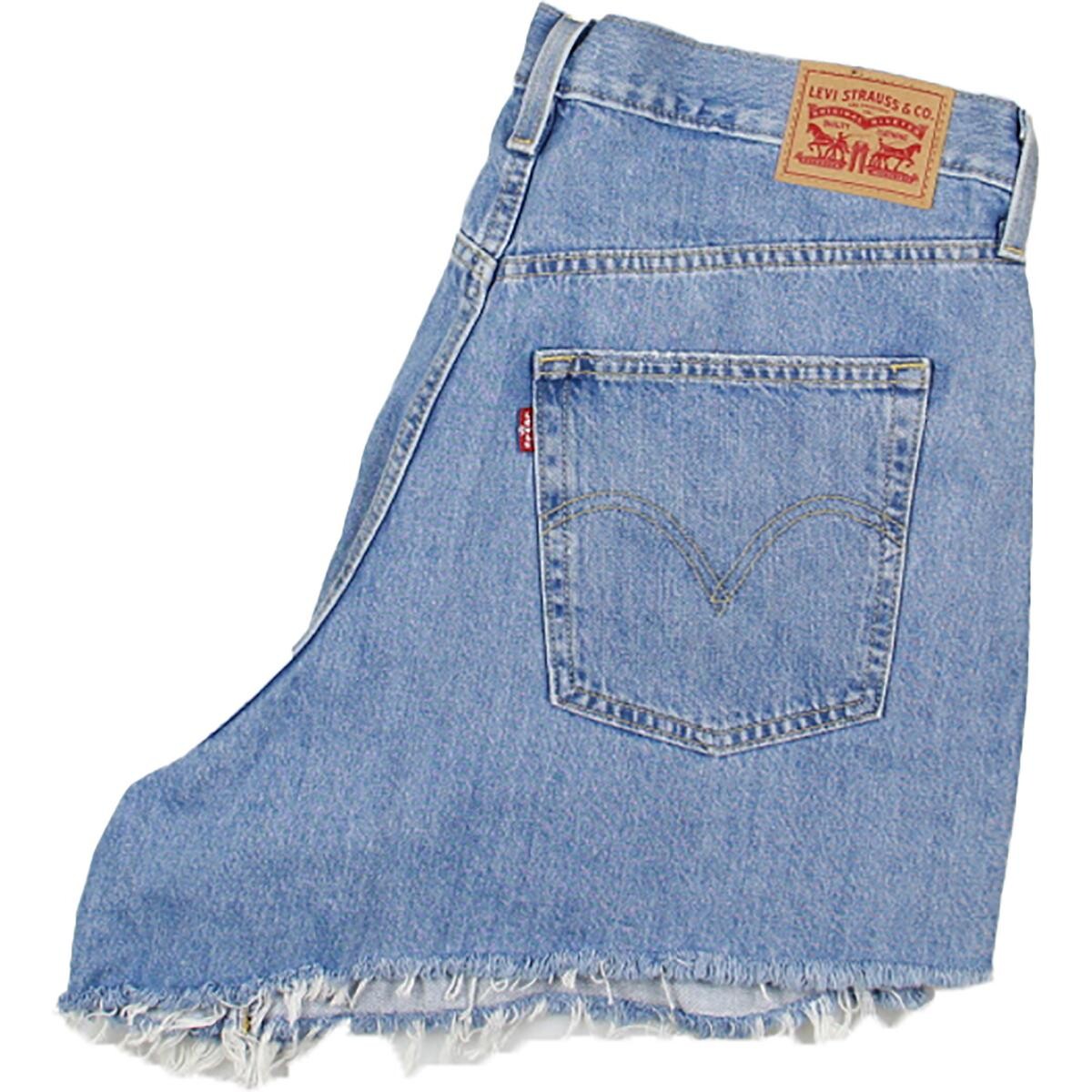 

Плюс женские обрезанные шорты с высокой посадкой Levi's, синий