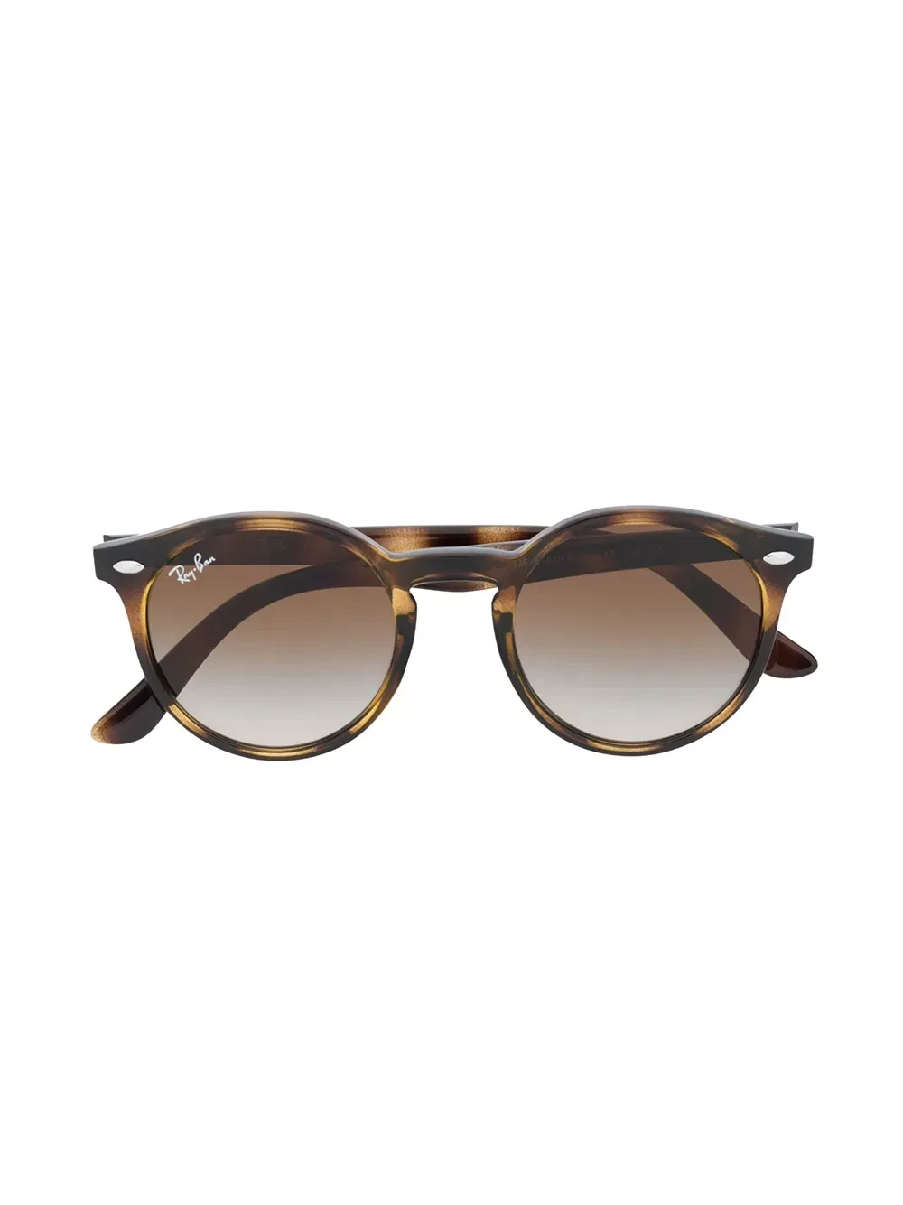 Солнцезащитные очки в круглой оправе Ray-Ban Junior, коричневый