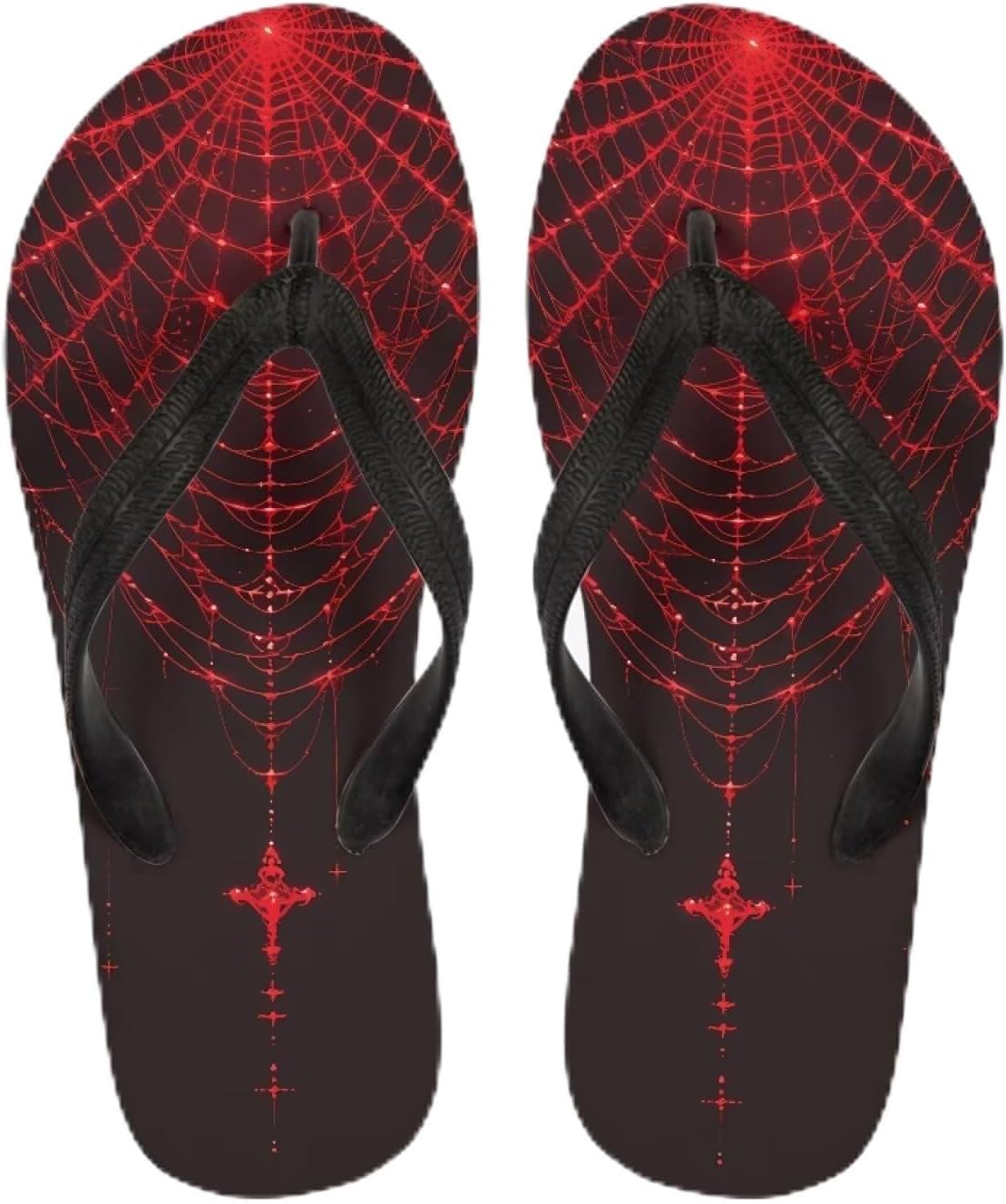 

Женские пляжные шлепанцы Semiouray с морской волной, милые ортопедические шлепанцы с лотосом, легкие плоские сандалии для дома и улицы на лето, Gothic Spider Web