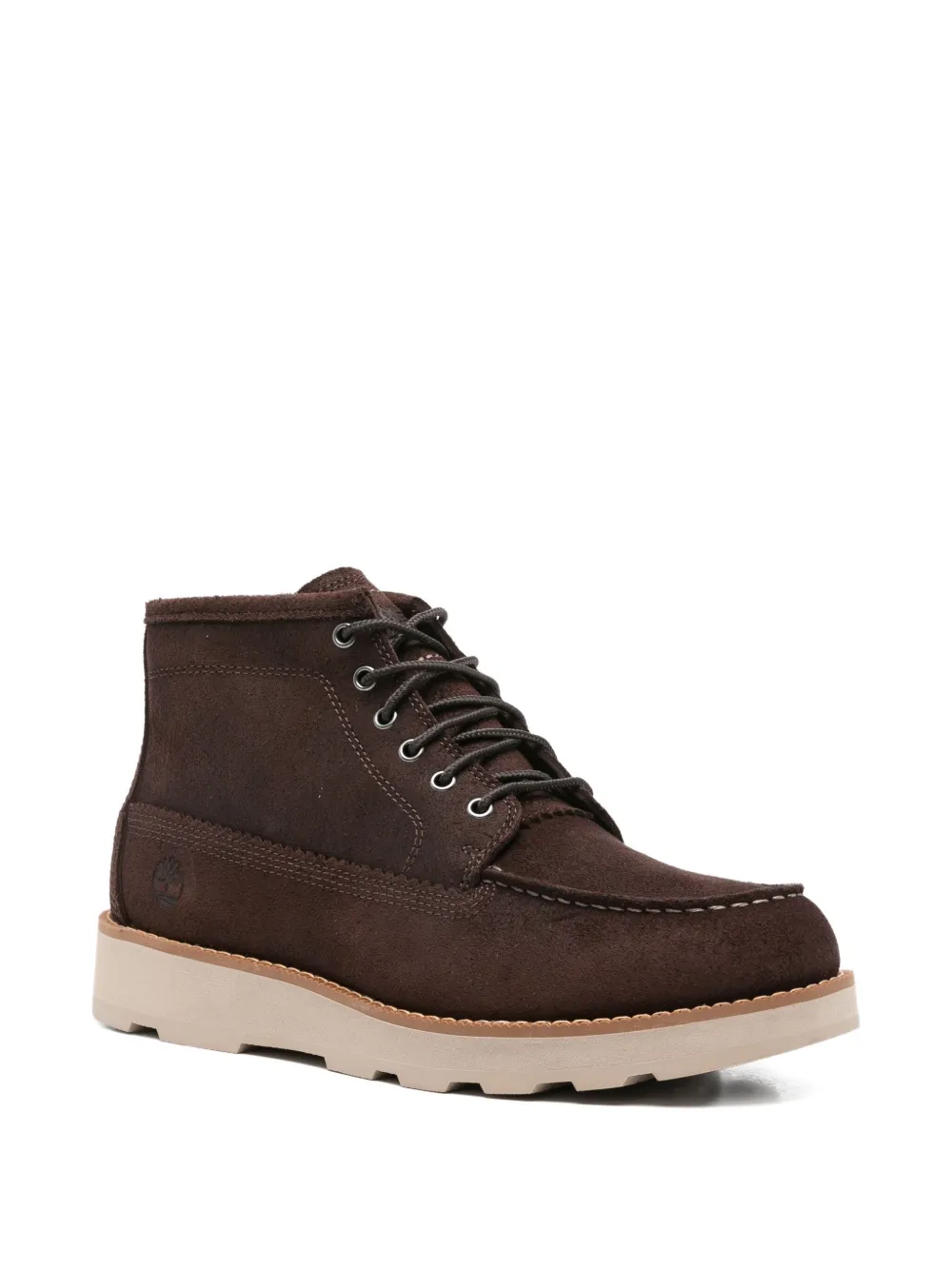 Мужские ботинки Timberland Chukka замшевые на шнуровке, коричневый — фото 2