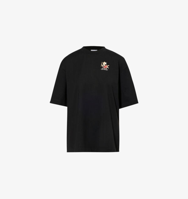 

Футболка из хлопкового джерси с фирменным принтом Fresco bookish Off-White C/O Virgil Abloh, белый