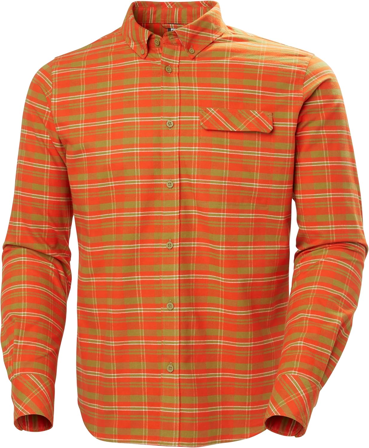 

Рубашка Helly-Hansen Classic Check Ls - мужская, фланель из органического хлопка, средней плотности, застегивается на пуговицы, регулируемые манжеты. Helly Hansen, 300 Patrol Orange Uniform Plai