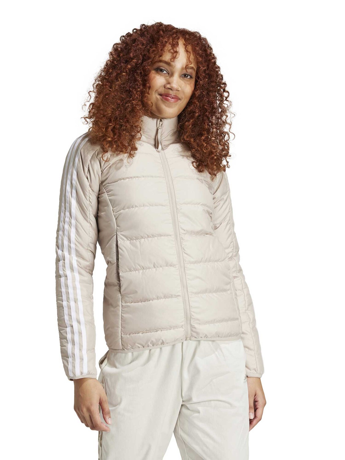 

Куртка Adidas Sportswear Essentials 3-Stripes Light Down Jacket, бежевый