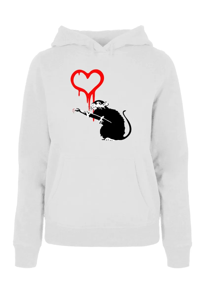 

Толстовка Merchcode "Женская толстовка Merchcode Ladies Love Rat Hoody", белый