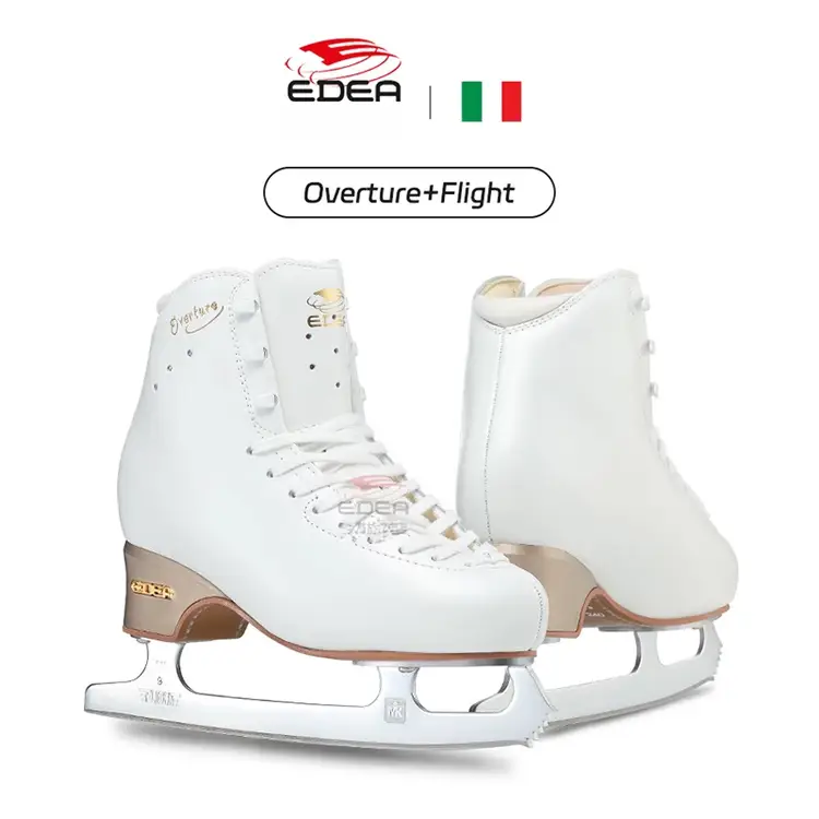 

EDEA Коньки для фигурного катания FLIGHTSN9988 White (Wide Version D) с лезвиями MkFlight, размер 38