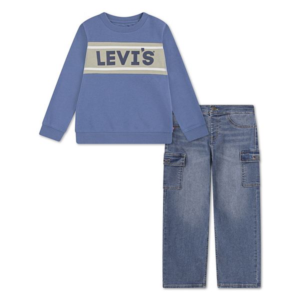 

Детский сет из худи и карго-джинсов для мальчиков 4-7 лет Levi'S