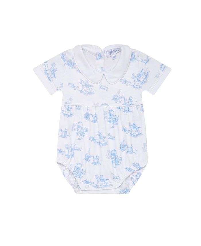 

Голубые шорты-пузыри с принтом Toile для мальчиков - Baby Nellapima, синий