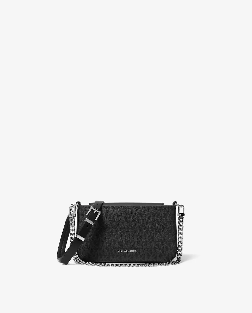 

Женская сумка Bryant с силуэтом пудреницы и логотипным принтом Michael Michael Kors, черный