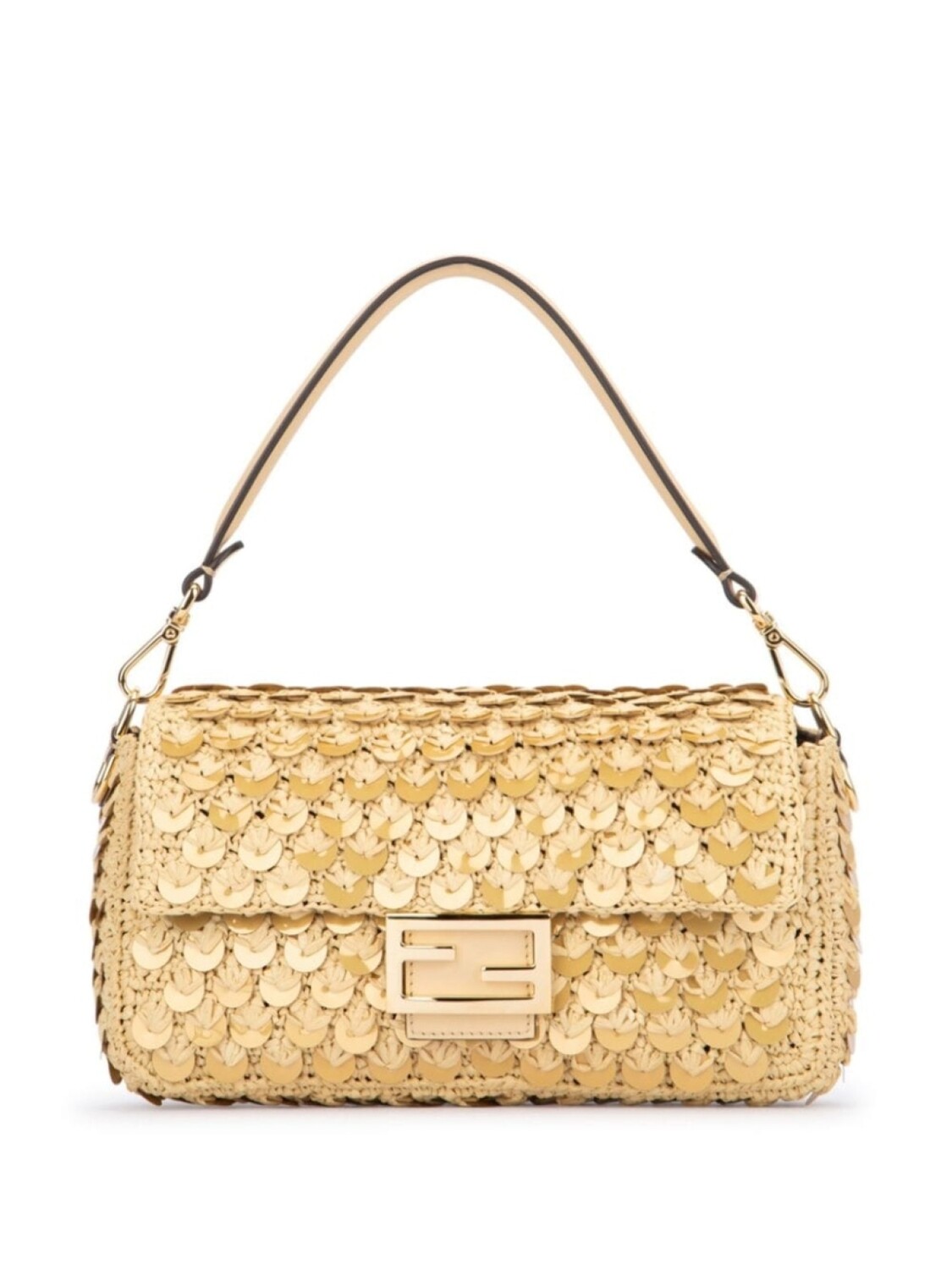 

Сумка-тоут FENDI Paglia macro, серый