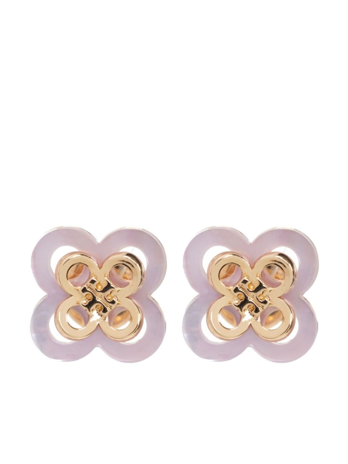 

Серьги-гвоздики Kira Clover Tory Burch, золотой