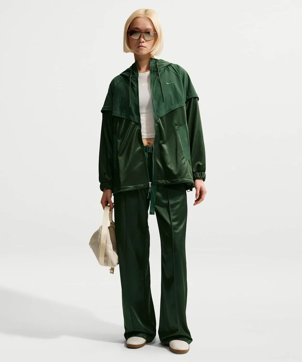 Куртка Nike Sportswear Women's Oversized Windrunner, камуфляж — фото 4
