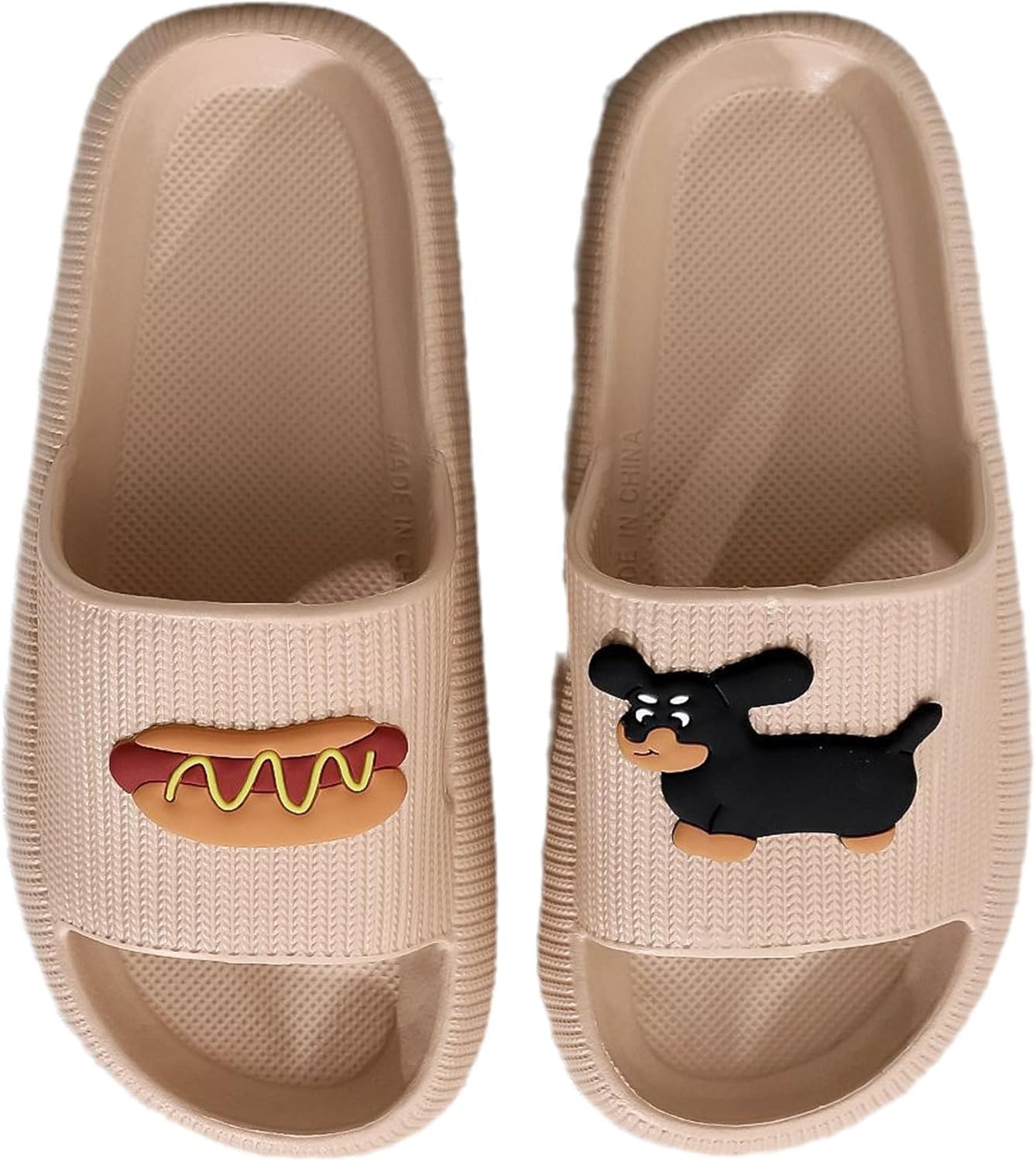 

LNERIP Evil Eye Cloud Тапочки для женщин и мужчин, подушечки-сланцы, легкие и мягкие, шлепанцы для ванной, сада, на платформе, супер массажные домашние шлепанцы для дома и улицы, Hot Dog