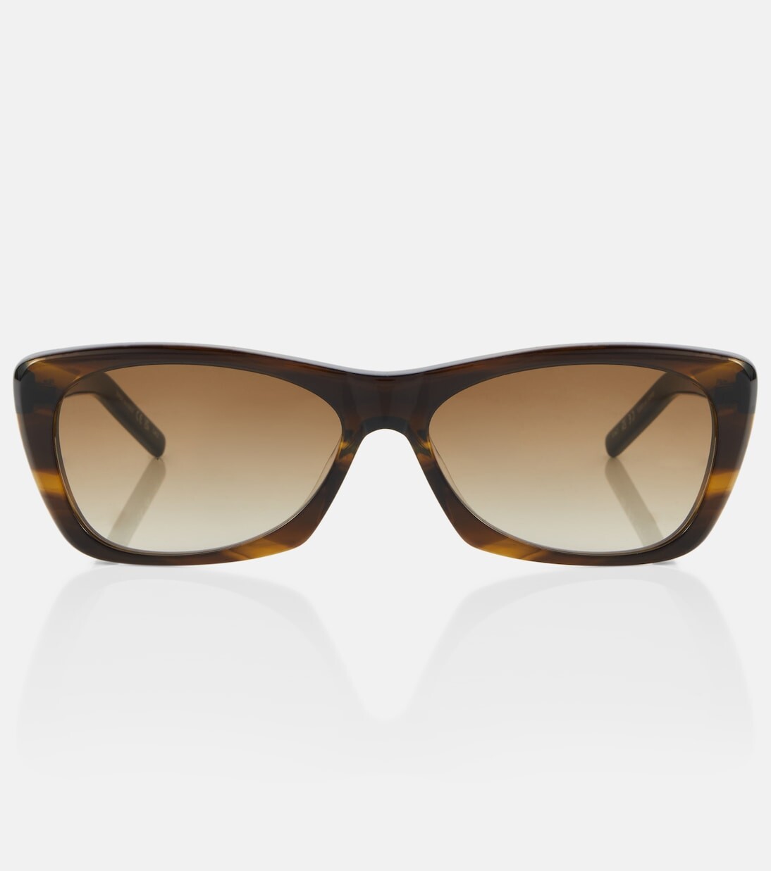 

Солнцезащитные очки sl 613 в квадратной оправе Saint Laurent, коричневый